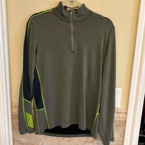 Helly Hanson 3/4 zip, olive, large